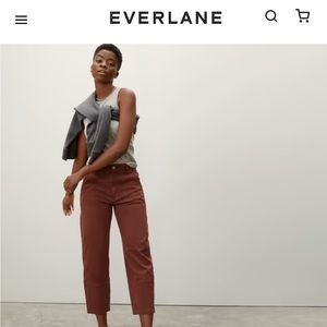 Everlane Utility Barrel Pant - Rosewood sz 0